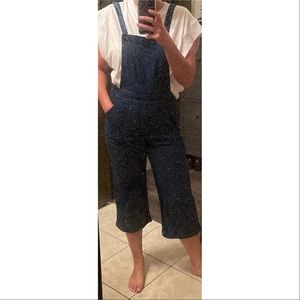 Sz L blue denim overall